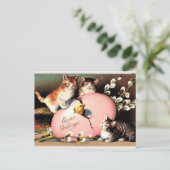 Vintage Ostergrüße, Feiertagspostkarte (Stehend Vorderseite)