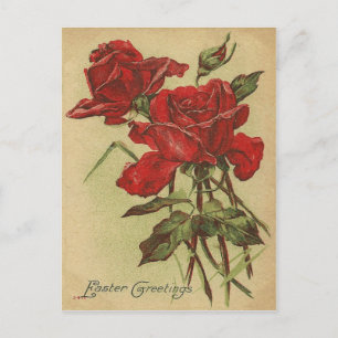 Vintage Ostergrüße Feiertagspostkarte