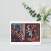 Vintage Ostergrußkarte - Juggling Bunnies Postkarte (Stehend Vorderseite)