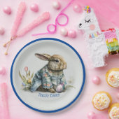 Vintage Osterhase Baby Pappteller (Party)