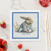Vintage Osterhase Baby Serviette (Beispiel)
