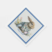 Vintage Osterhase Baby Serviette (Ecke)