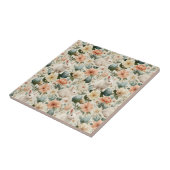 Vintage-Osterhase-Blumen (10) Fliese (Seite)