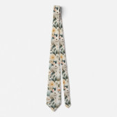 Vintage-Osterhase-Blumen (3) Krawatte (Vorderseite)