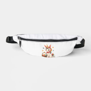Vintage-Osterhase-Einhorn-Pastell-Blumen-Cartoon Bauchtasche