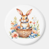 Vintage Osterhase Kaninchen Magnet (Vorne)