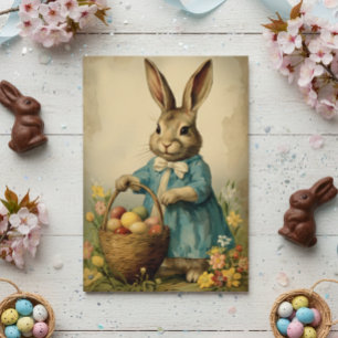 Vintage-Osterhase Karte