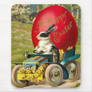 Vintage-Osterhase-Mauspad Mousepad