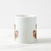 Vintage-Osterhase mit Eiern Kaffeetasse (Mittel)