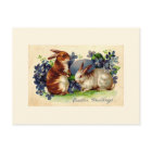 Vintage-Osterhase-Postkarte