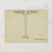 Vintage Osterhasen-Postkarte Feiertagspostkarte (Rückseite)