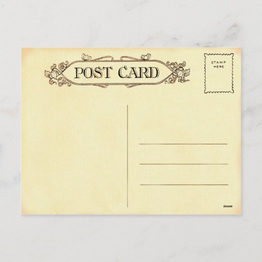 Vintage Osterhasen-Postkarte Feiertagspostkarte (Rückseite)