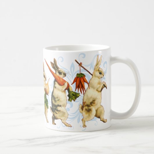 Vintage Osterhasen-Tasse Kaffeetasse (Rechts)