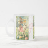 Vintage Osterhasen-Tasse Mattglastasse (Links)