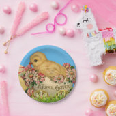 Vintage Osterhühner mit Blauem Himmel und Ostern Pappteller (Party)