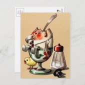 Vintage Osterillustration Postkarte (Vorne/Hinten)