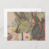 Vintage Osterkaninchen Feiertagspostkarte (Vorne/Hinten)