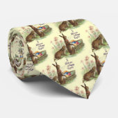 Vintage Osterkaninchen in Basket, ZSSG Krawatte (Gerollt)