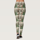 Vintage Osterkaninchen-Leggings Leggings (Rückseite)