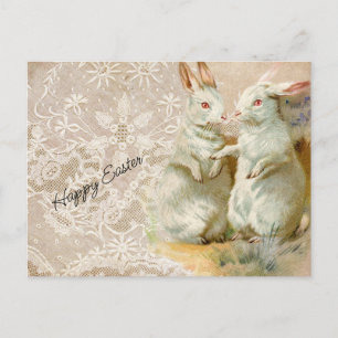 Vintage Osterkaninchen Postkarte