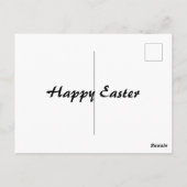 Vintage Osterkaninchen Postkarte (Rückseite)