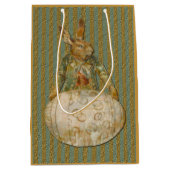 Vintage Osterkaninchen und -eier Mittlere Geschenktüte (Vorderseite)
