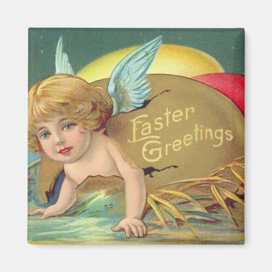 Vintage Osterkarte (14) Magnet (Vorne)