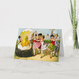 Vintage Osterkarte Feiertagskarte