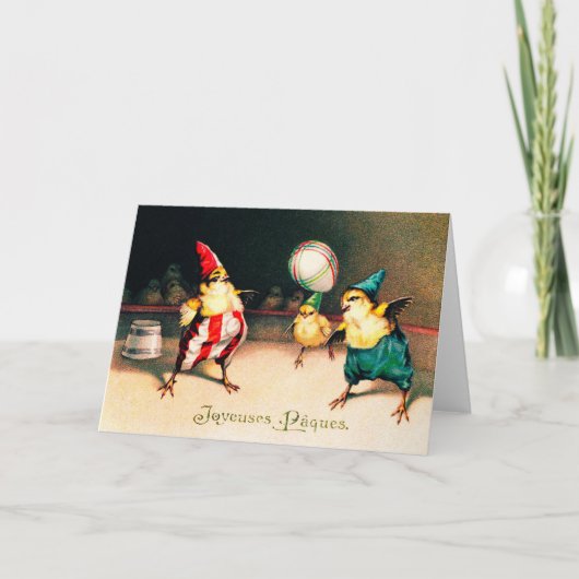 Vintage Osterkarte Feiertagskarte (Vorderseite)