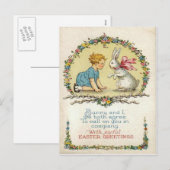 Vintage Osterkarte Feiertagspostkarte (Vorne/Hinten)