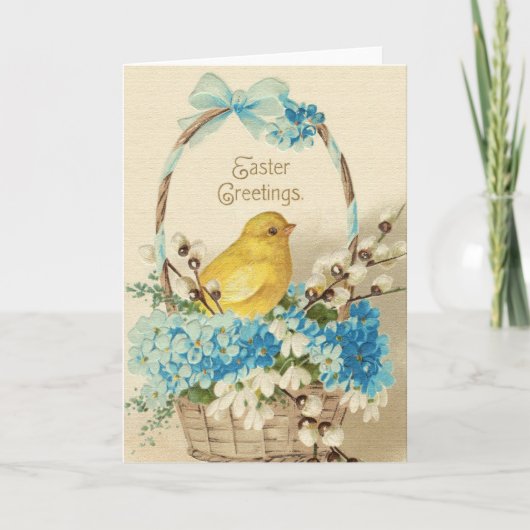 Vintage Osterkarte Karte (Vorderseite)