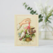 Vintage Osterkarte Zwei Dosen Postkarte (Stehend Vorderseite)