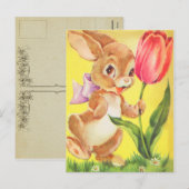 Vintage Osterkids Postkarte (Vorne/Hinten)