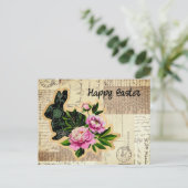 Vintage Osterkollage Postkarte (Stehend Vorderseite)