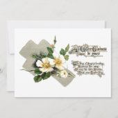 Vintage Osterkreuz- und Hundekreuz-Rose Feiertagskarte (Vorderseite)