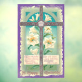 Vintage Osterkreuzklammer Fensteraufkleber (Blatt 3)