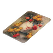Vintage Osterküken mit Red Tulip Blume Magnet (Linke Seite)