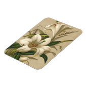 Vintage Osterlilien, Viktorianische Blume im Blut Magnet (Linke Seite)