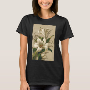 Vintage Osterlilien, Viktorianische Blume im Blut T-Shirt
