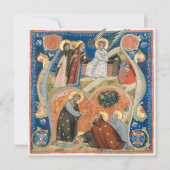 Vintage Ostermanuskripte Feiertagskarte (Vorderseite)