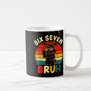 Vintage Ostern 67 six seven bruh Meme Slang Hase Kaffeetasse