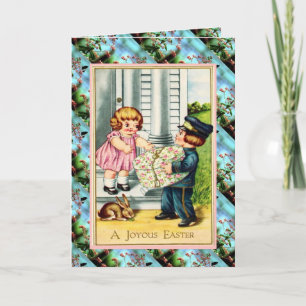 Vintage Ostern, Ein Geschenk zu Ostern Feiertagskarte
