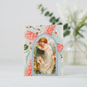 Vintage Ostern-Einladung Einladung (Stehend Vorderseite)