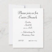 Vintage Ostern-Einladung Einladung (Rückseite)