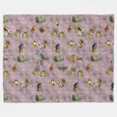 Vintage Ostern Fleecedecke (Vorderseite (Horizontal))