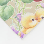 Vintage Ostern Fleecedecke (Ecke)