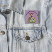 Vintage-Ostern-Fräulein-Button-Pin Button (Beispiel)