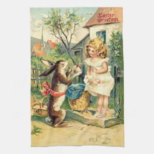 Vintage : Ostern - Geschirrtuch