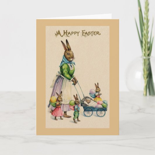 Vintage Ostern-Gruß-Karte Feiertagskarte (Vorderseite)