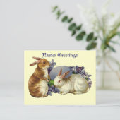 Vintage Ostern-Gruß-Postkarte Feiertagspostkarte (Stehend Vorderseite)